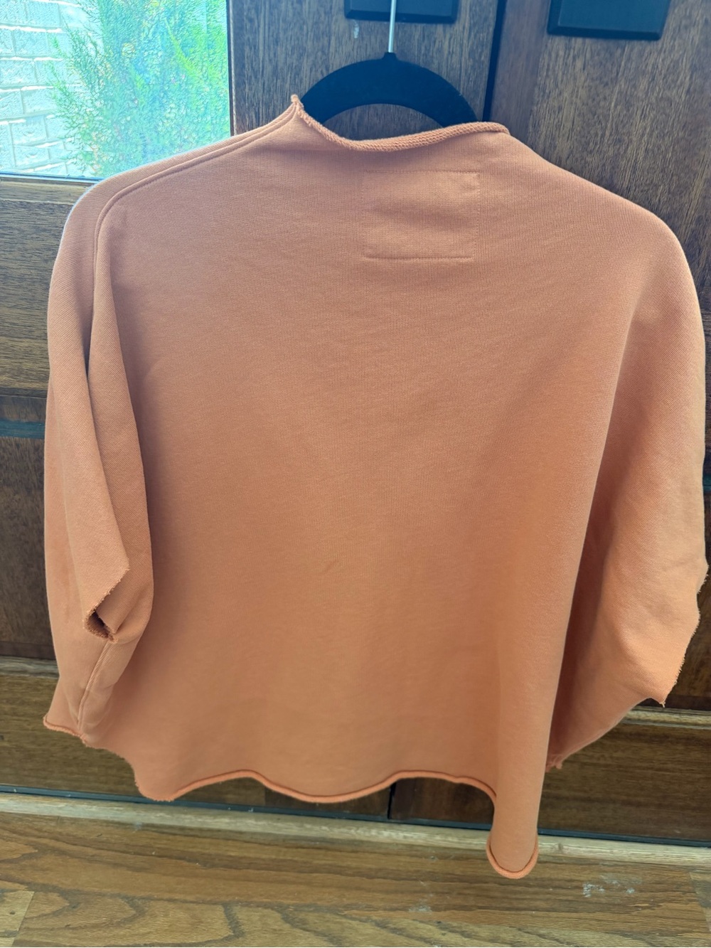 Frank & Eileen Audrey Rust Orange Terry Capelet Top